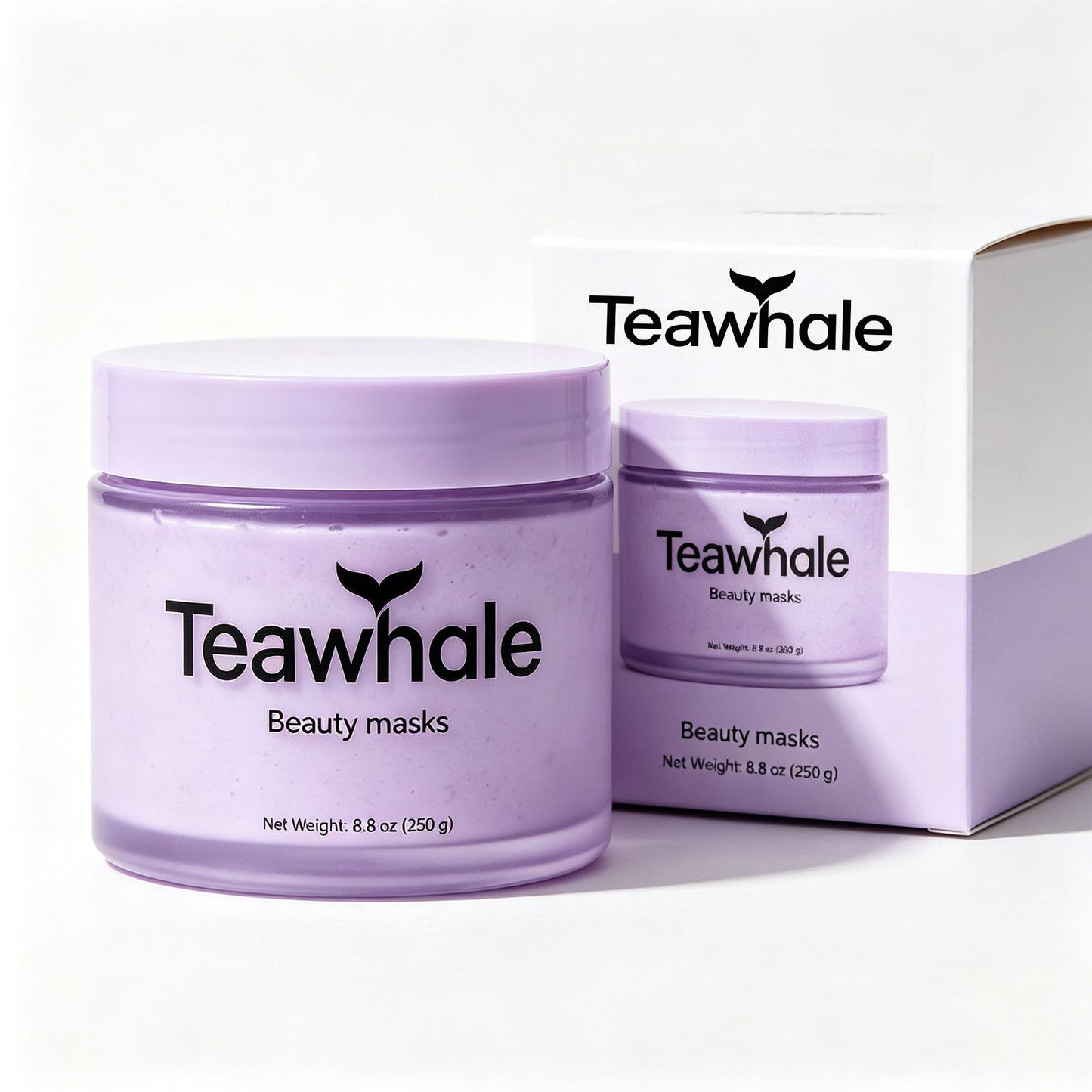 Teawhale Hydrating Purple Beauty Mask Deep Clean Pore Moisturizing Facial Mask For All Skin Types Soft Cream Mask