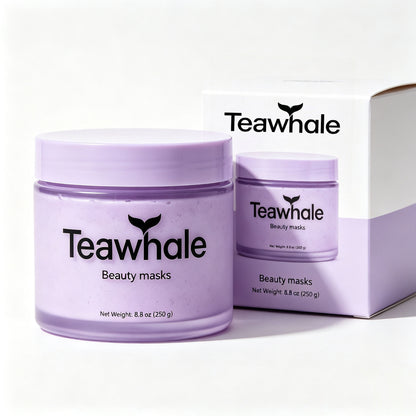 Teawhale Hydrating Purple Beauty Mask Deep Clean Pore Moisturizing Facial Mask For All Skin Types Soft Cream Mask