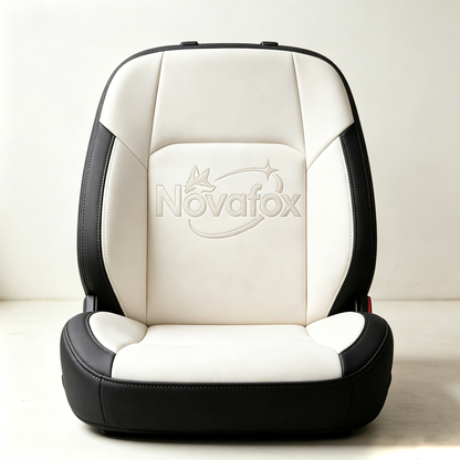 Novafox Car Seat Cushion, Premium Faux‑Leather Vehicle Seat Cover, Comfort Breathable Seat Protector, Universal Fit for Most Sedan, SUV, Truck, Interior Decoration for Auto