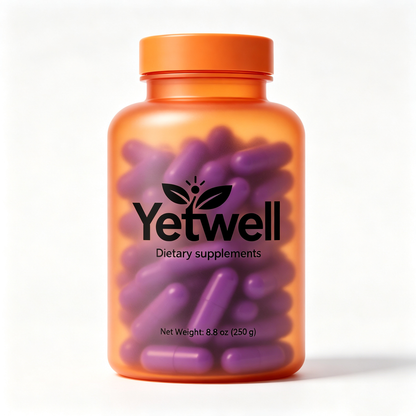 Yetwell Purple Capsules Daily Dietary Supplement, All Natural Herbal Wellness Support
