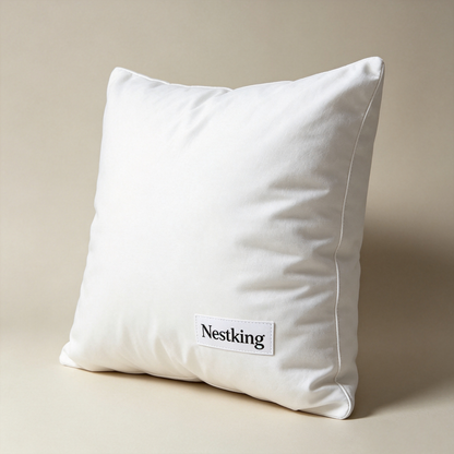 Nestking Square Decorative Throw Pillow Insert, Fluffy Cushion Filler, Vacuum‑Sealed Pack for Couch, Sofa & Bed