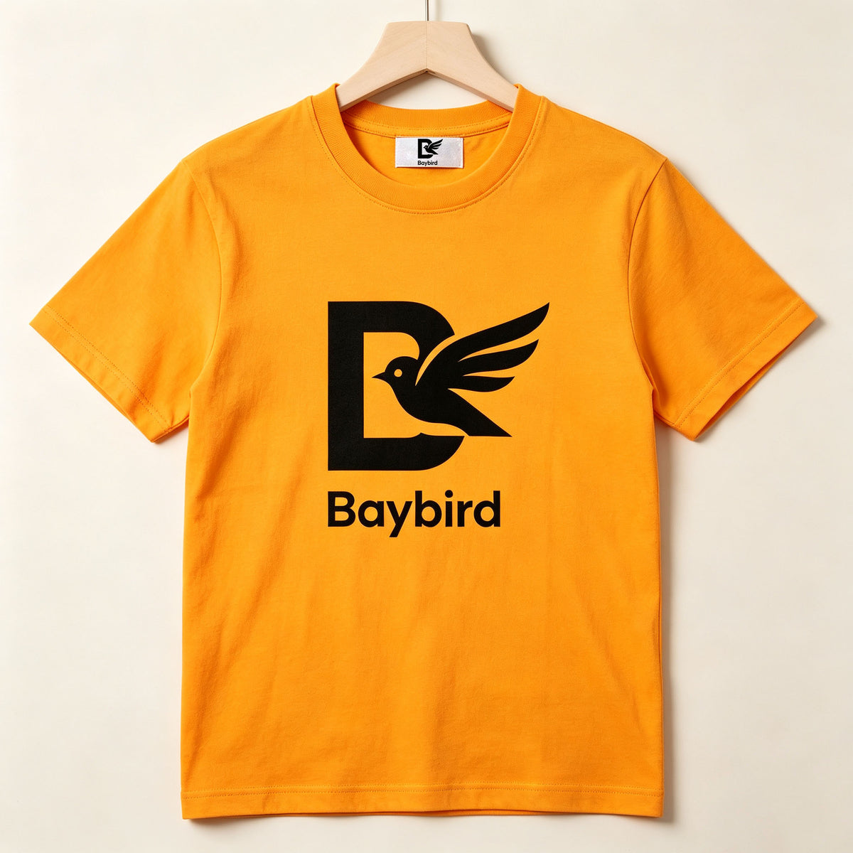 Baybird Classic Crew Neck T‑Shirt, Soft Cotton Short Sleeve Casual Tops