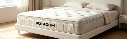 FUTROOM Medium Firm Knit Fabric Mattress, Boxed Compressed Sleep Mattress, Fluffy Comfort Support Mattress for Bedroom