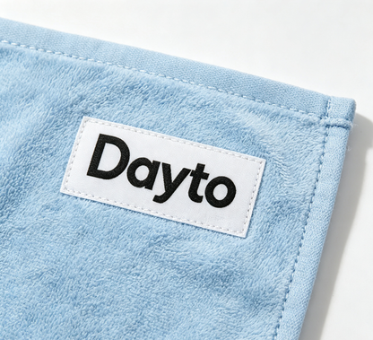 Dayto Soft Plush Face Towel, Quick Dry Absorbent Towel for Bathroom, Travel, Gym, Daily Home Use, Light Blue Multipurpose Hand Towel