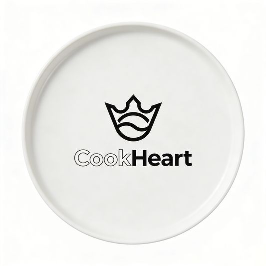 【CookHeart Minimalist Ceramic Dinner Plate】—— Timeless Style for Everyday Dining