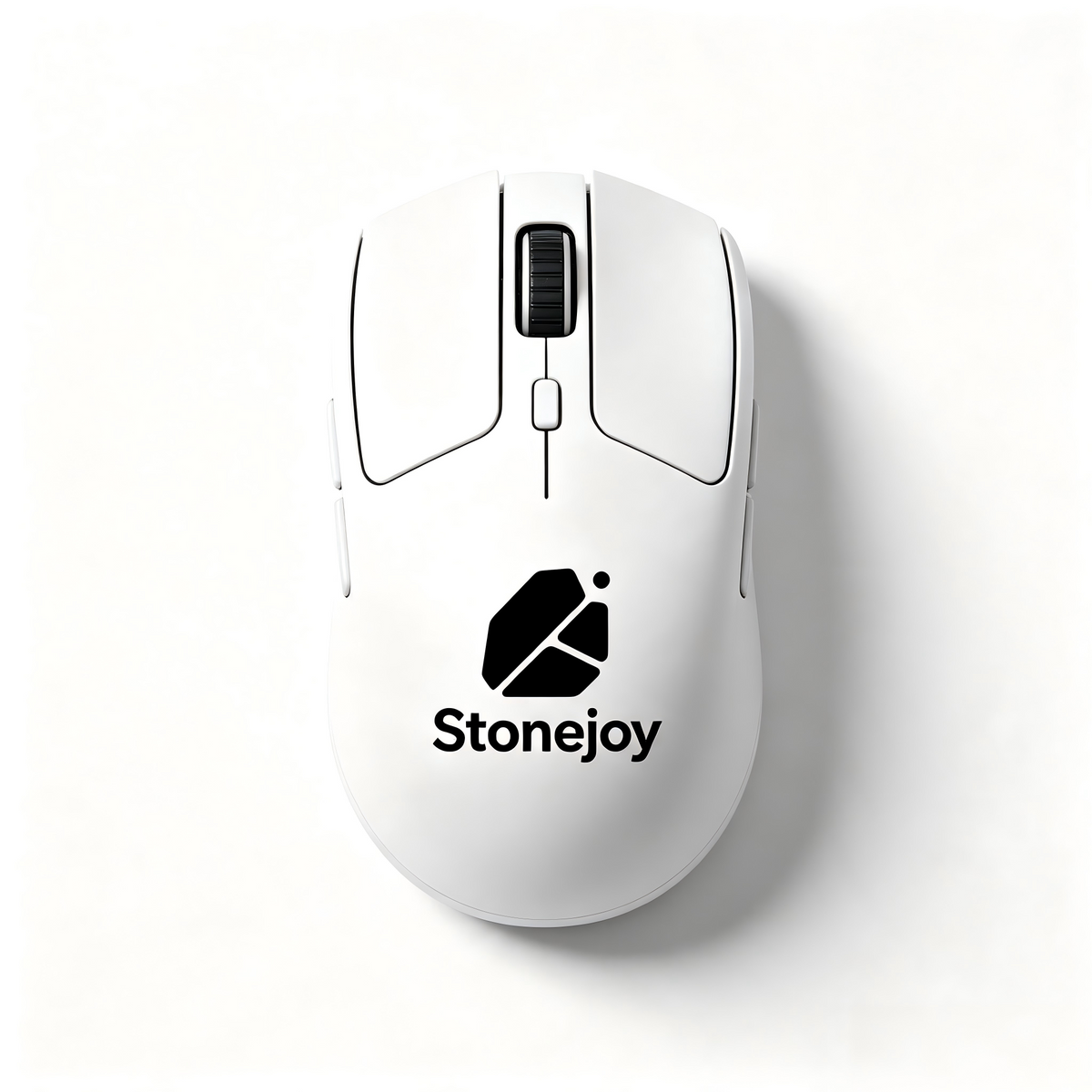 Stonejoy White Wireless Gaming Mouse, Multi‑Mode Rechargeable Ergonomic PC Mouse