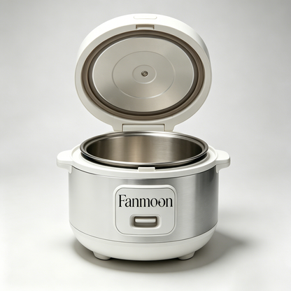 Fanmoon Small Electric Rice Cooker with Stainless Steel Inner Pot, Automatic Keep Warm Rice Cooker, Portable Mini Rice Maker for 1-3 People, Ideal for Dorms, Apartments & RVs