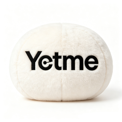 Yetme Cream White Round Fluffy Plush Toy, Minimalist Stuffed Decorative Squishy Ornament for Sofa Bedroom Shelf Home Decor Gift, Vacuum Compressed Packaged
