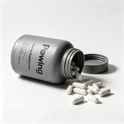 Powing Daily Wellness Dietary Supplement Capsules, Premium All-Round Health Support Formula, Easy-Swallow Capsules