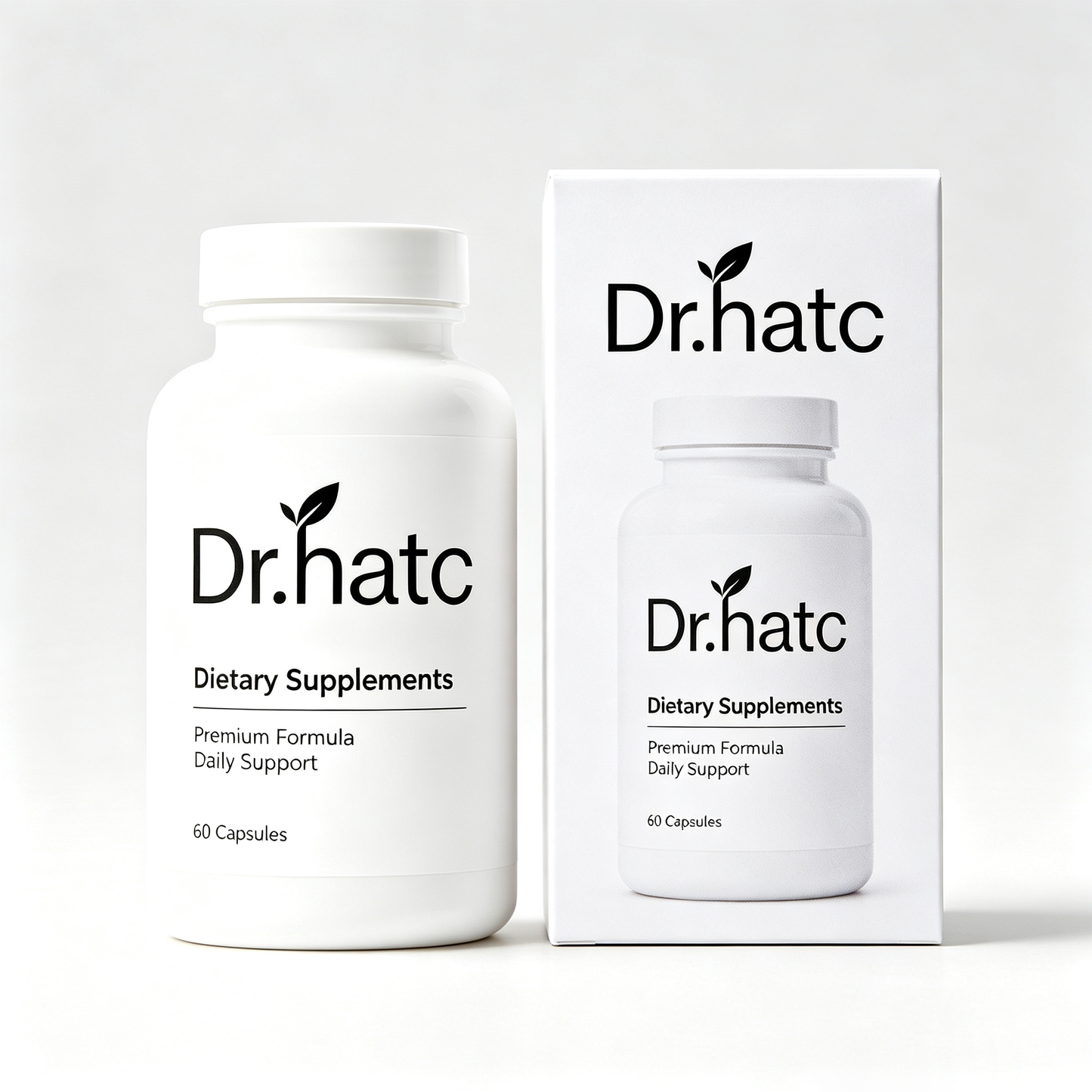 Dr.hatc All‑Natural Daily Dietary Supplement Capsules, Premium Herbal Formula, Nutrition Immune & Body Wellness Support, Non‑GMO