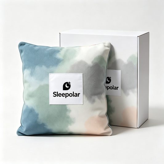 Sleepolar Decorative Throw Pillow, Watercolor Cloud Square Accent Pillow, Soft Plush Cushion for Sofa Couch Bedroom Living Room Home Decor