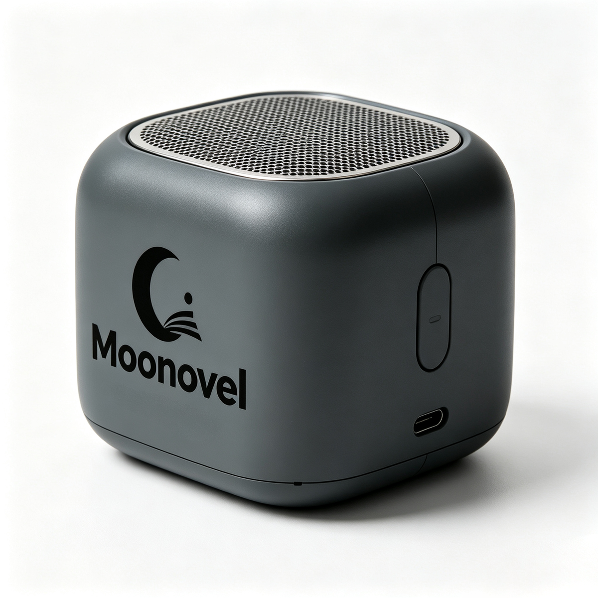 Moonovel Small Wireless Bluetooth Speaker, Personal Stereo Audio Player, Rechargeable, Durable Matte Shell for Camping, Bedroom & Office