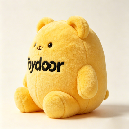 【Toydoor Round Bear Plush Toy】—— Ideal Companion for Decor & Warm Gift-Giving