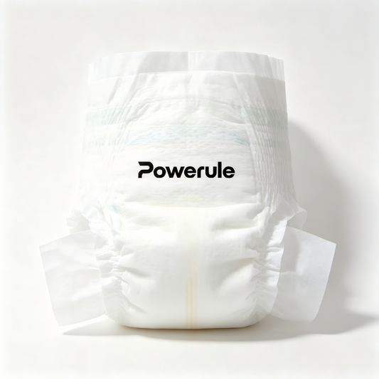 Powerule Baby Diapers, Ultra Soft Disposable Diapers for Newborns & Toddlers, Hypoallergenic, Leak Protection, Breathable