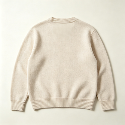 Breadot Soft Crewneck Sweater, Cozy Warm Knit Pullover, Classic Loose‑Fit Long Sleeve Sweater for Daily Casual Wear