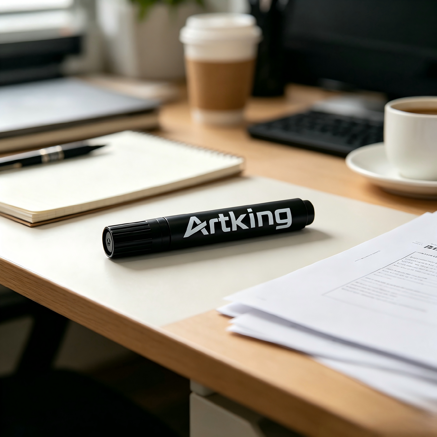 Artking Permanent Marker Pens, Waterproof Quick-Dry, Black Ink Markers for School, Office, Art Projects, Glass, Wood Plastic