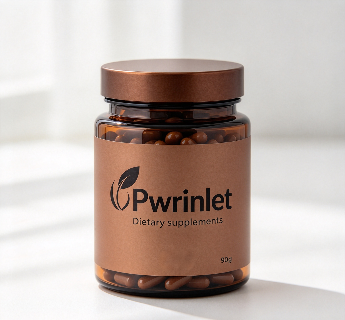 Pwrinlet Dietary Supplement Capsules 90g, Natural Wellness Daily Support Supplement, Premium Plant-Derived Formula for Adult Daily Body Care