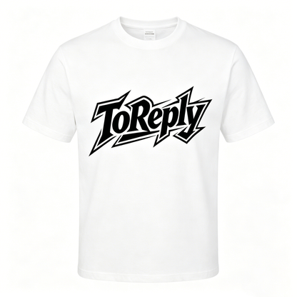 【ToReply Graffiti Logo Cotton T-shirt】—— Casual Streetwear Essential