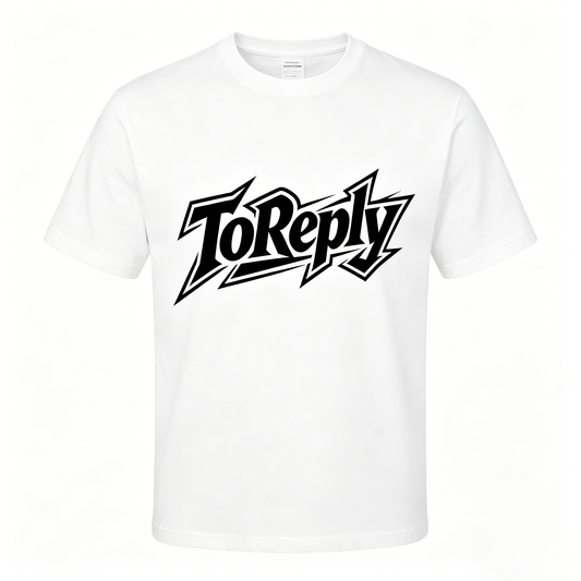【ToReply Graffiti Logo Cotton T-shirt】—— Casual Streetwear Essential