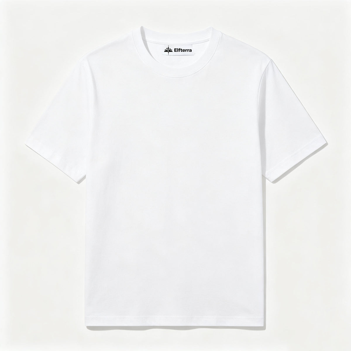 Elfterra Everyday Basic Short Sleeve T‑Shirt, Breathable Lightweight Crew Neck Cotton Tee