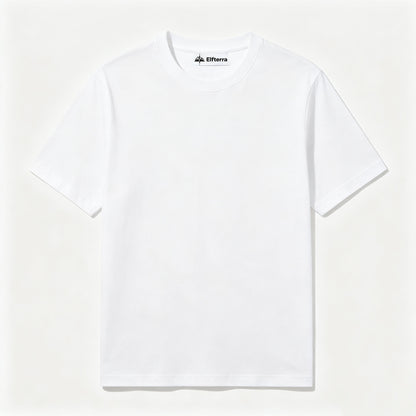 Elfterra Everyday Basic Short Sleeve T‑Shirt, Breathable Lightweight Crew Neck Cotton Tee