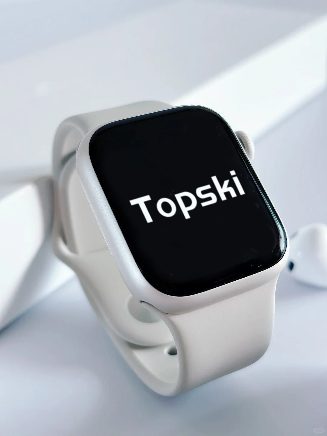 Topski Smart Watch for Men Women, Full Touch HD Screen Fitness Tracker Watch with Heart Rate Sleep Monitor, Multi Sports Modes Smartwatch Compatible with Android iOS, Silicone Strap Daily Wear Digital Watch