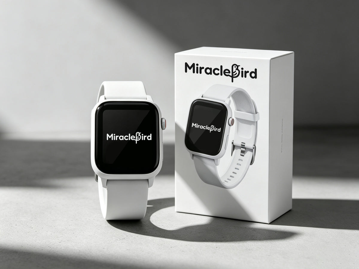 MiracleBird Smart Watch, Fitness Tracker with Heart Rate Sleep Monitor, Full Touch Screen Smartwatch for Android and iOS Phones, IP67 Waterproof Smart Watch for Men Women