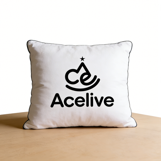 Acelive Decorative Throw Pillow, Soft Square Cushion, Modern Accent Pillow for Couch, Bed, Living Room, Home Decor