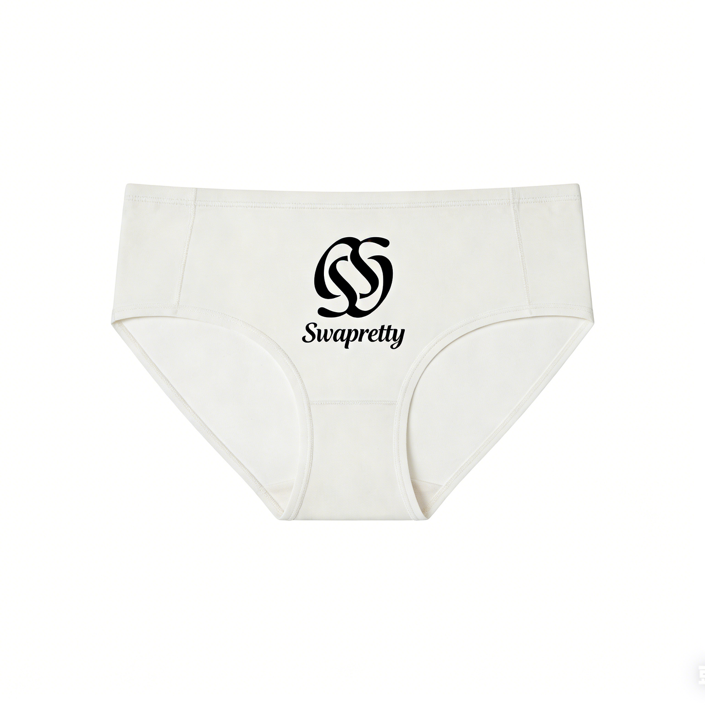 【Swapretty Logo Print Mid-Rise Panties】—— Comfort & Style for Everyday Wear