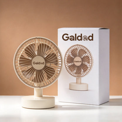 Galdad Electric Fans, Small Desk Table Fan, Portable Quiet Desktop Fan for Home, Office, Bedroom, Dorm Personal Cooling Fan