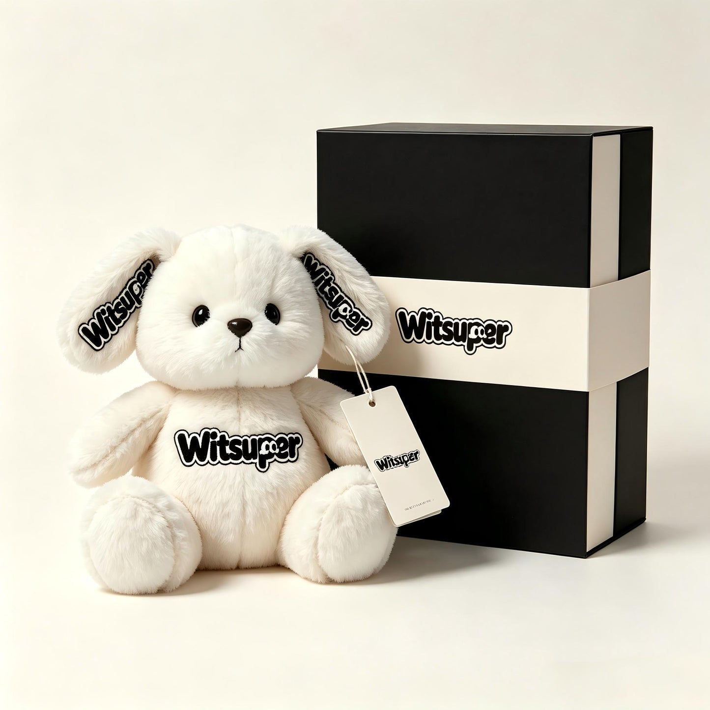 Witsuper White Floppy Ear Bunny Plush Toy, Soft Fluffy Stuffed Rabbit Animal Doll, Premium Plush Bunny Gift for Kids, Baby Shower, Birthday & Home Decor