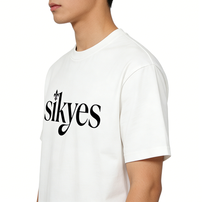 【sikyes Logo Print T-shirt】—— Timeless Casual Wear for Daily Style