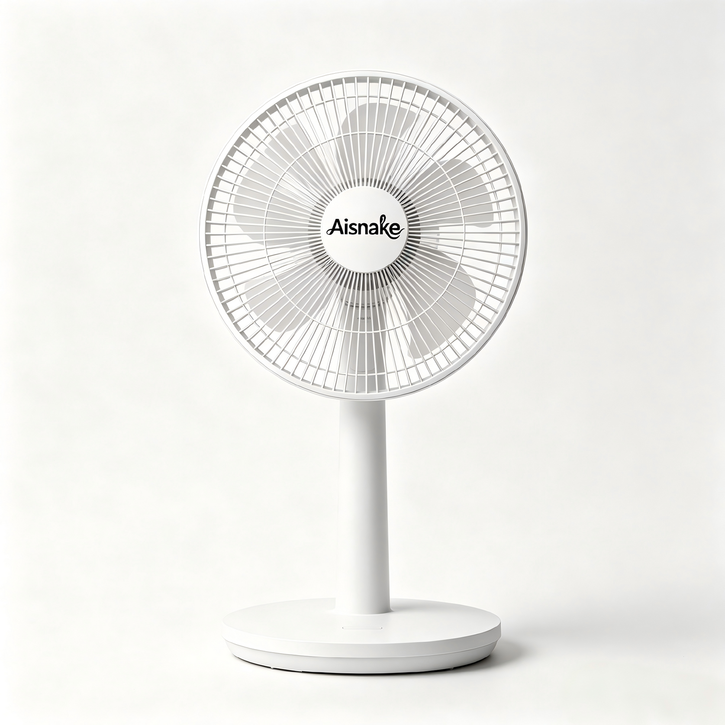 Aisnake Electric fans, 3-Speed Adjustable Small Desk Fan, 90° Tilt & 360° Oscillating Personal Fan for Bedroom, Office, Home - White, Energy-Efficient & Easy to Clean