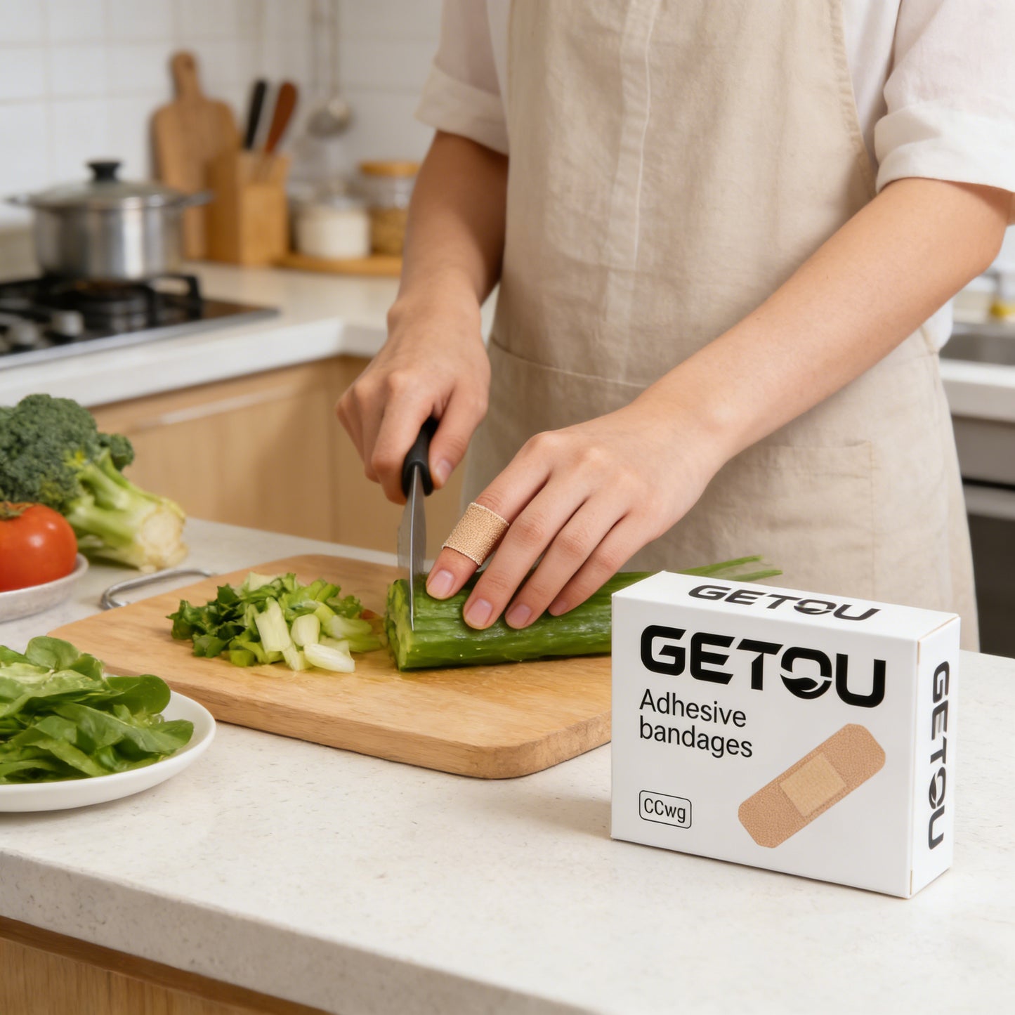 【GETOU Adhesive Bandages】—— Gentle Protection for Minor Wounds