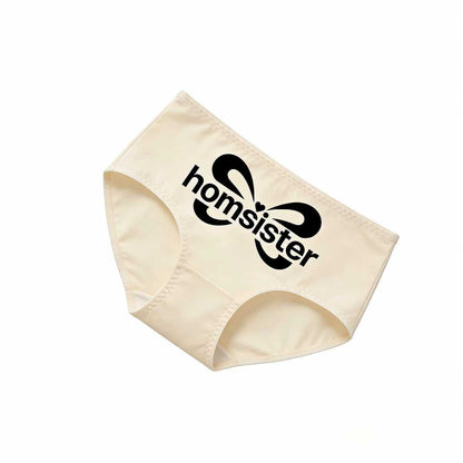homsister Women's Seamless Mid-Waist Panties, Ice Silk Breathable Antibacterial Briefs, Cute Printed Comfort Underwear for Ladies