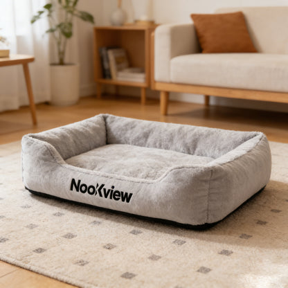 【NooKview Cozy Plush Pet Bed】—— A Warm & Comfortable Haven for Your Furry Friend