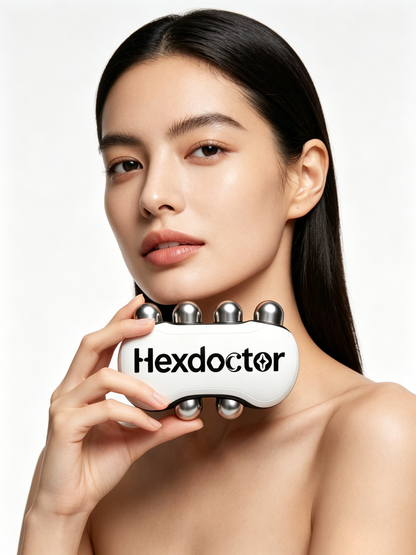 Hexdoctor Ball Electric Rolling Massager, USB Rechargeable Deep Tissue Muscle Roller, Portable Body Massager for Neck, Back, Shoulder, Leg Soreness Relief