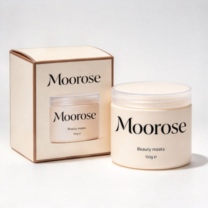 Moorose Beauty Mask, Deep Moisturizing Nourishing Facial Mask, Silky Cream Texture Skincare Mask 150g with Gift Box