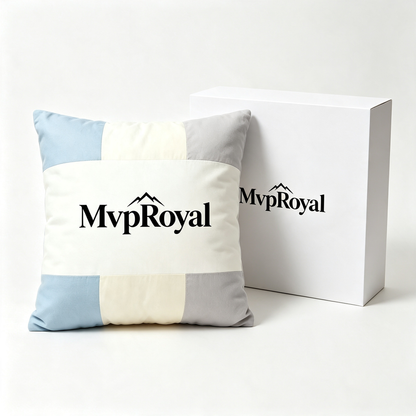 MvpRoyal Patchwork Square Throw Pillow Soft Decorative Cushion for Sofa Couch Bed, Vacuum Compressed Packaging