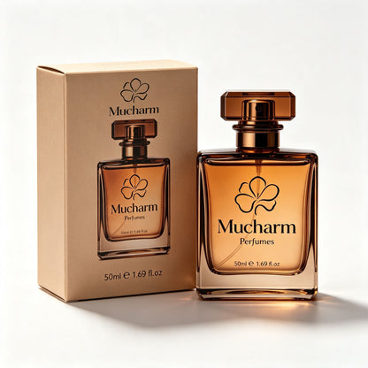 Mucharm Eau de Toilette for Women, Warm Woody Floral Long‑Lasting Fragrance, Luxury Square Glass Bottle Daily Casual Perfume