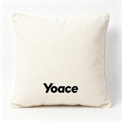 Yoace Square Decor Throw Pillow, Linen Texture Soft Cushion for Sofa Couch Bedroom, Vacuum Compressed Decorative Pillow