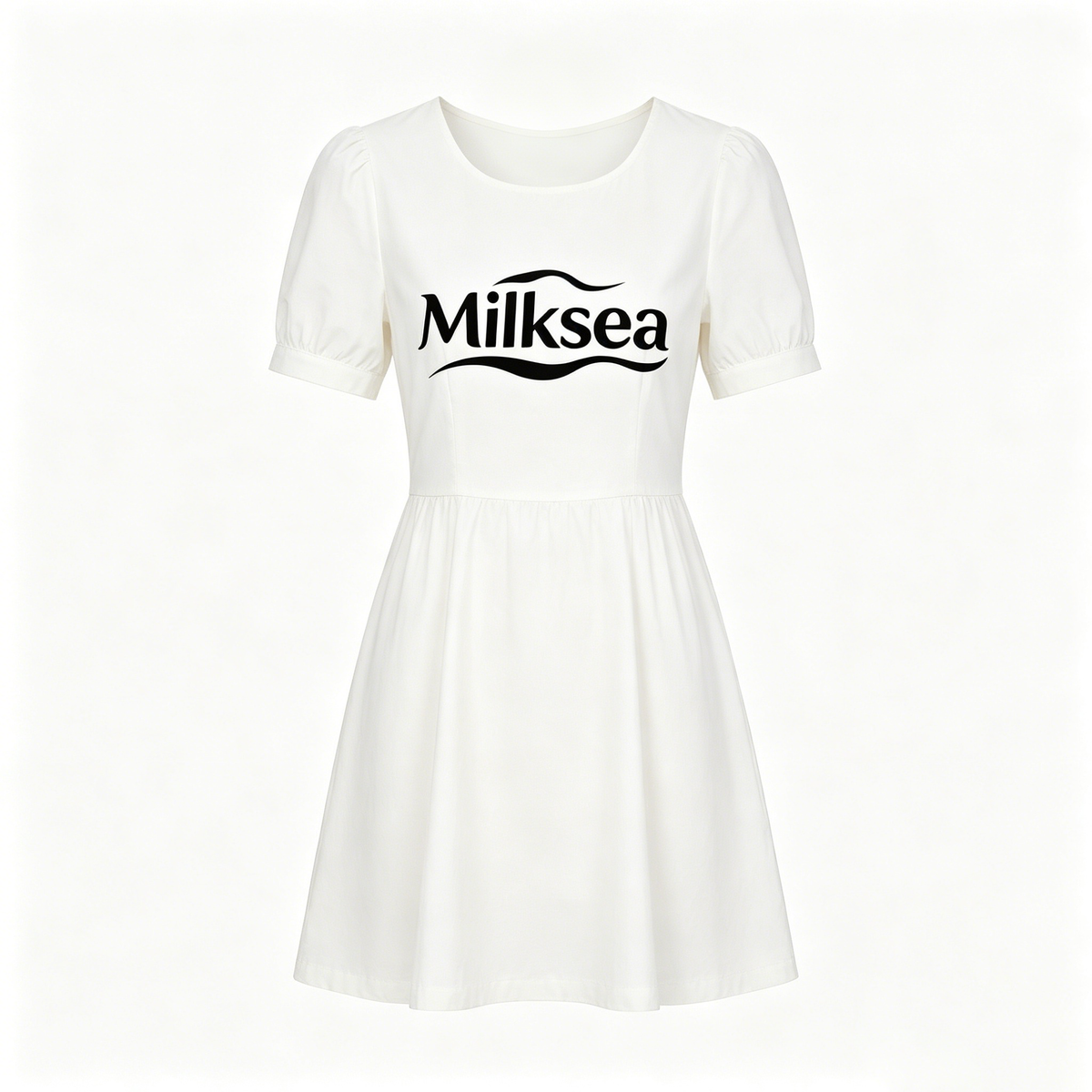 【Milksea White Letter Print Dress】—— Ideal Match of Sweetness & Daily Comfort