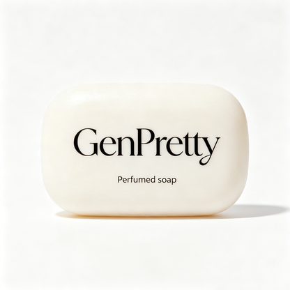 GenPretty Perfumed Bar Soap, Gentle Hydrating Osmanthus Scent Bath Soap, Mild Cleansing Long Lasting Light Fragrance Hand & Body Soap for Daily Shower