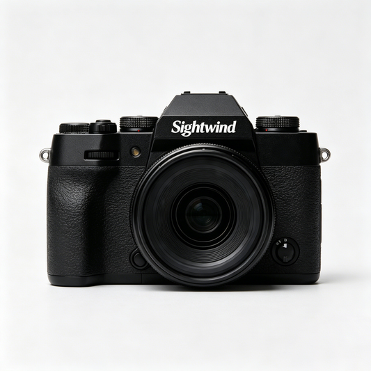 Sightwind Mirrorless Digital Camera, 4K Video Camera with Flip Screen, Autofocus, Compact Vlogging Camera for Photography & Content Creation, Black
