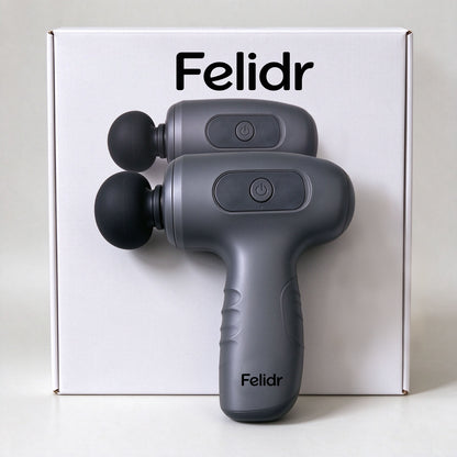 Felidr Portable Massage Gun, Multi Speed Deep Tissue Muscle Massager for Home Gym Post Workout Muscle Relief