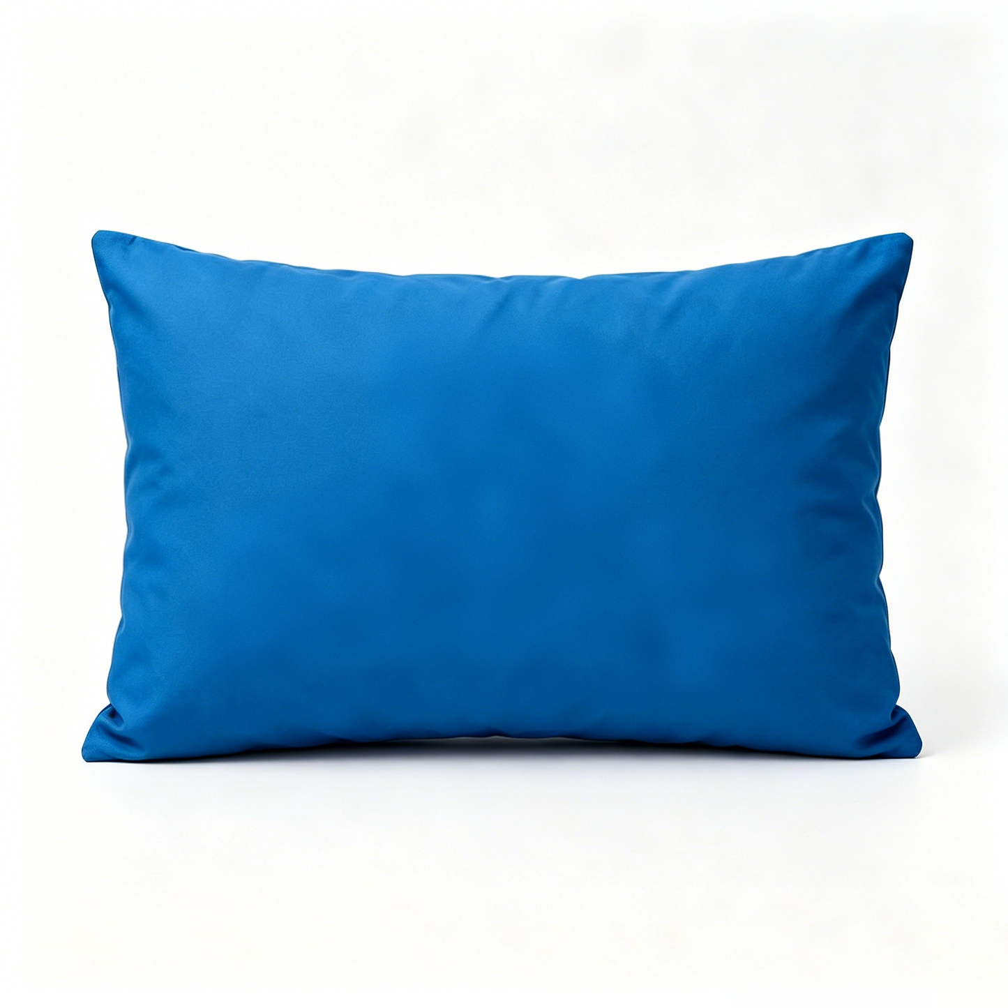 Oklazy Bright Blue Rectangular Decorative Throw Pillow, Smooth Waterproof Lumbar Accent Cushion, Plush Filled Support Pillow for Sofa Bed Couch Office Home Decor