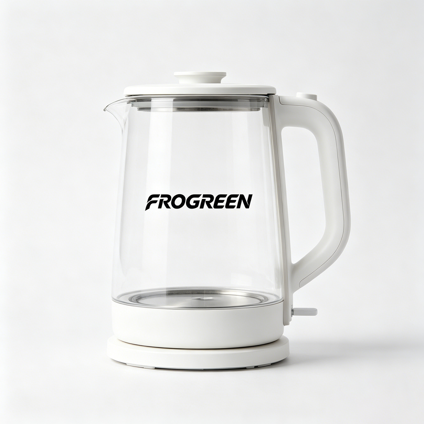 FROGREEN Glass Electric Tea Kettle, BPA Free Borosilicate Hot Water Boiler, Auto Shut Off & Boil Dry Protection Clear Electric Water Kettle for Home Office Dorm