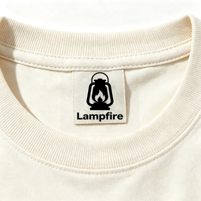 Lampfire Basic Crew Neck T‑Shirt, Premium Cotton Short Sleeve Tee, Lightweight Comfort Casual Shirts for Daily Wear & Outdoor Activities