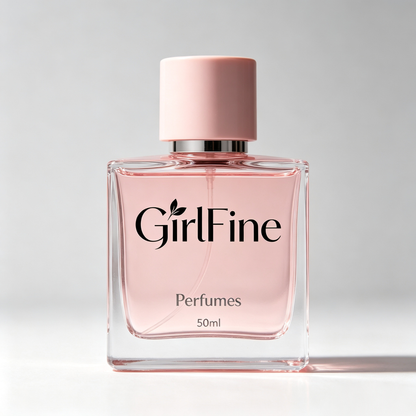GirlFine Women Eau de Toilette, Long Lasting Floral Fruity Scent Perfume, Elegant Pink Square Bottle Fragrance for Daily Dating & Office Use, Ladies Portable Body Spray Perfume Gift for Her