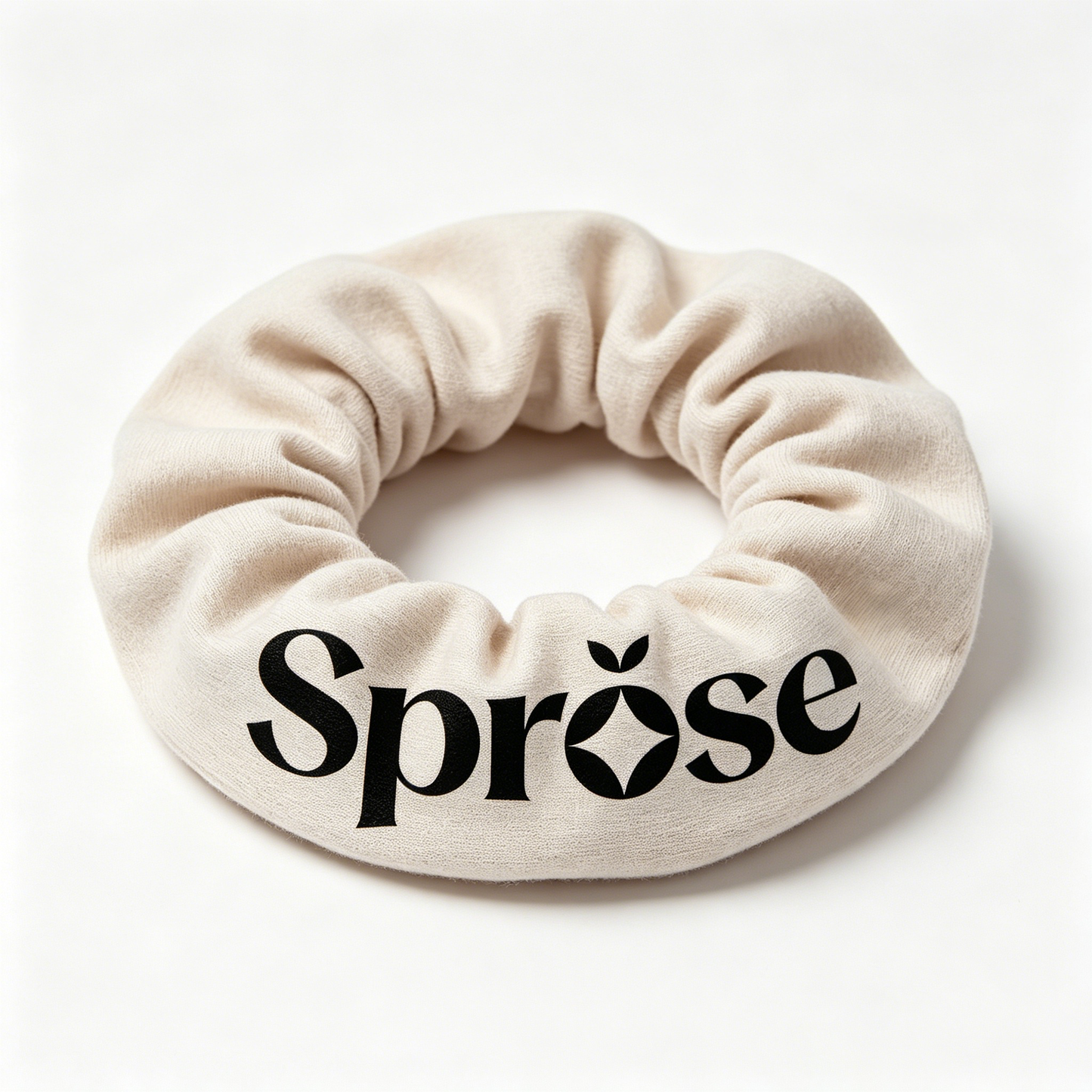 【Sprose Cream Fabric Hair Scrunchie】—— Cozy Styling Essential for Daily Hairstyle